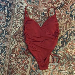 Abercrombie & Fitch red one piece swimsuit